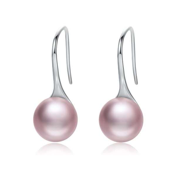 Silver pearl earrings