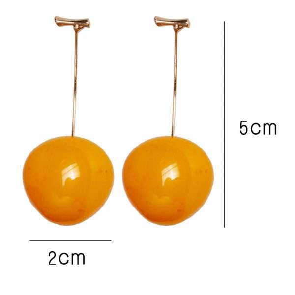 Yellow Cherry Earrings