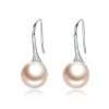 Silver pearl earrings