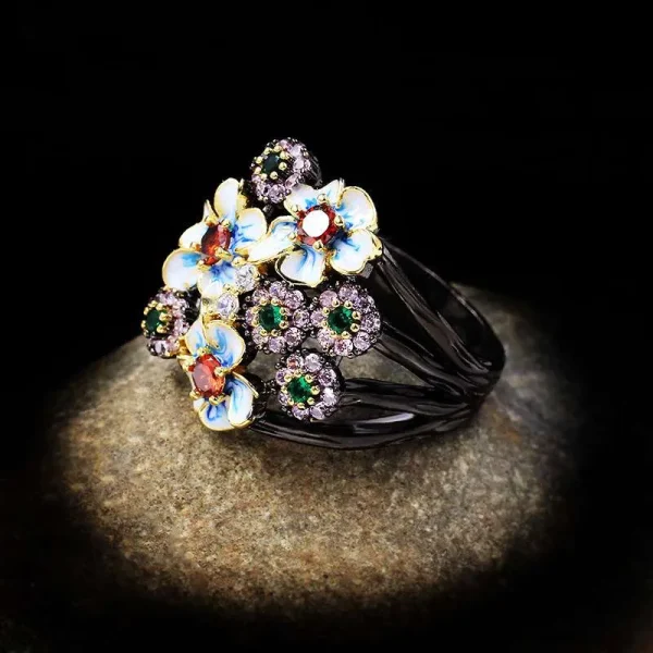 Blossom Zircon Ring