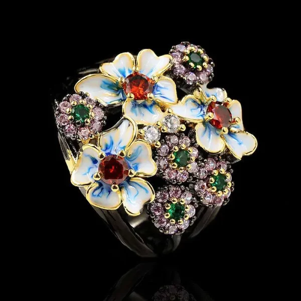 Blossom Zircon Ring