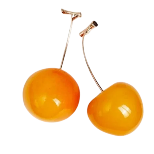 Yellow Cherry Earrings