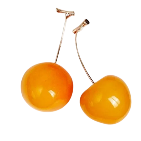 Yellow Cherry Earrings