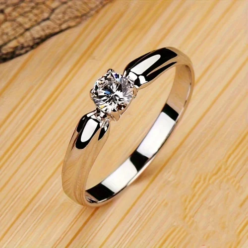 Silver Zirconia Statement Ring