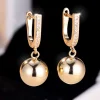 Small Gold Round Hoop Earrings