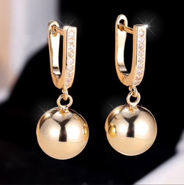 Small Gold Round Hoop Earrings
