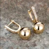 Small Gold Round Hoop Earrings
