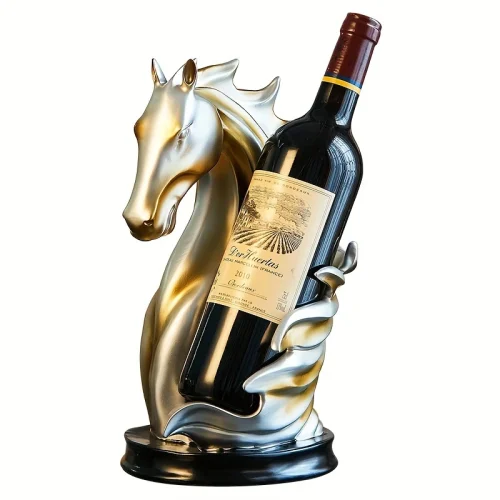 Elegant Nordic Horse Wine Holder