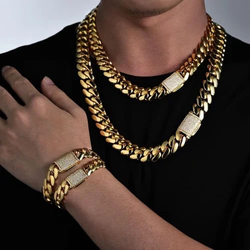 Zirconium Necklace & Bracelet Set