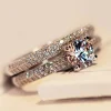 Double Zircon Ring