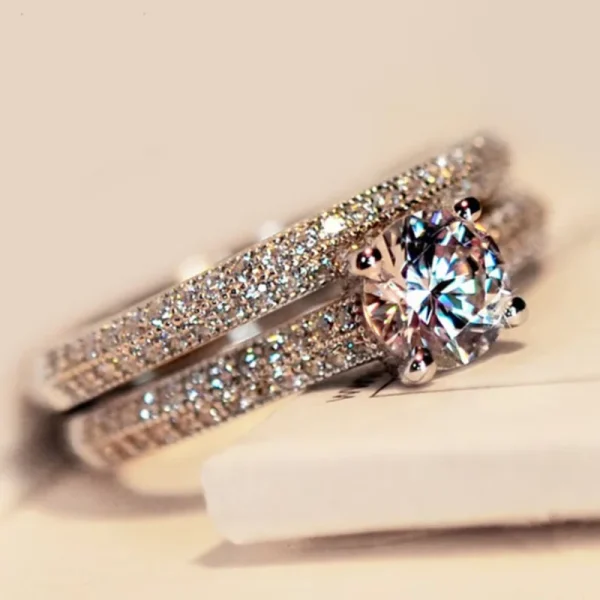 Double Zircon Ring