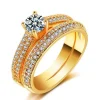 Double Zircon Ring