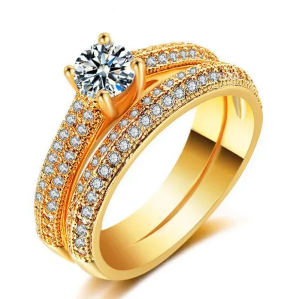 Double Zircon Ring