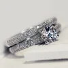 Double Zircon Ring