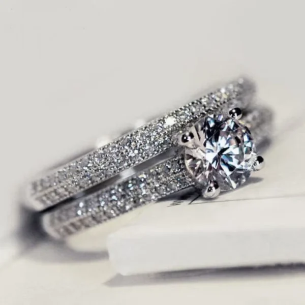 Double Zircon Ring