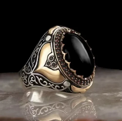 Retro Handmade Silver Men's Ring