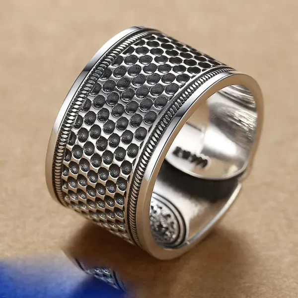 Sterling Silver Wide Band Minimalist Ring