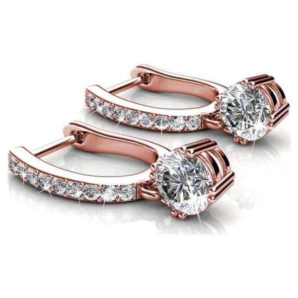 Drop Dangle Earrings with Swarovski Crystals