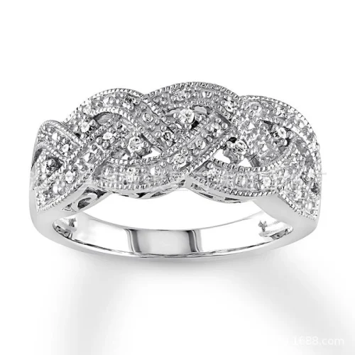 Silver Galaxy Braided Ring